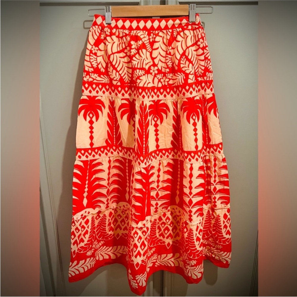 Farm Rio x Anthropologie Palm Skirt sz. XXS